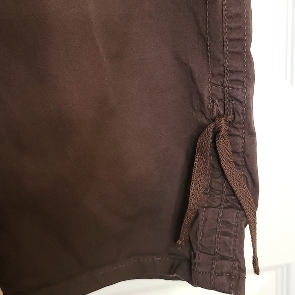 Lee Easy Fit Capris Pedal Pusher Pants Brown Women's Medium Stretch Waist - Picture 12 of 15